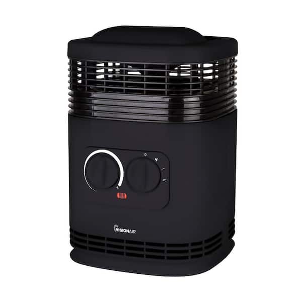750/1500-Watt 12 in. 360° Electric Ceramic Forced Air Heater
