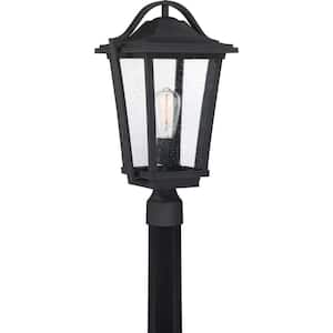Darius 1-Light Earth Black Outdoor Post Lantern