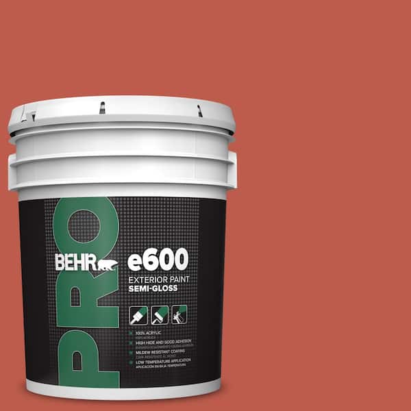 BEHR PRO 5 gal. #M170-7 Tandoori Semi-Gloss Exterior Paint