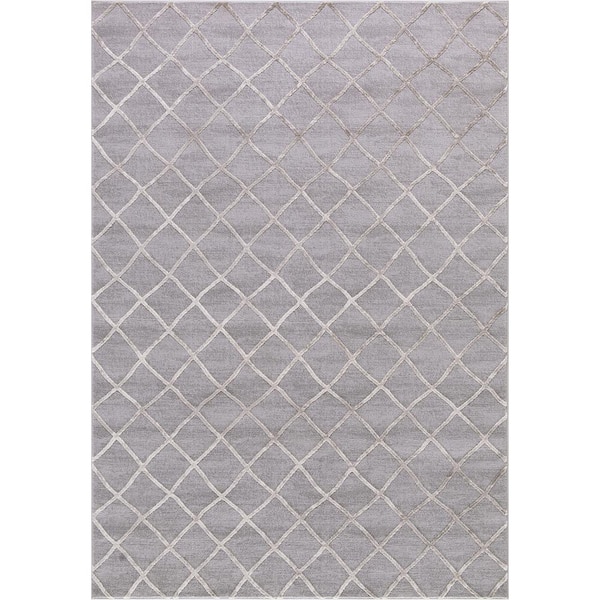 Concord Global Trading Bazaar Prestige Beige/Gray 6 ft. 7 in. x 9 ft. 3 in. Area Rug
