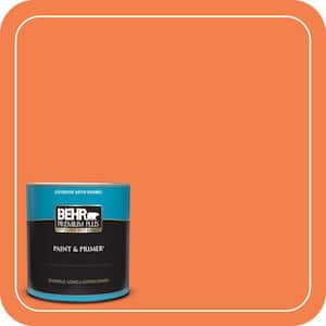 1 qt. #220B-6 Harvest Pumpkin Satin Enamel Exterior Paint & Primer