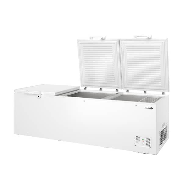 50 cu. ft. 100 in. 3-Door Manual Defrost Chest Freezer in White, ETL Listed