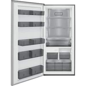 Professional 19 cu. ft. Single Door Frost Free Upright Freezer in Stainless Steel