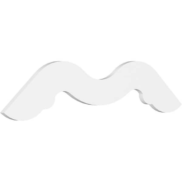 Ekena Millwork Midway 1 in. D x 20 in. W x 48 in. L Signature Urethane Gable Pediment