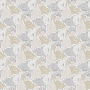 Katya Grey Fish Paper Strippable Roll (Covers 74.3 sq. ft.)