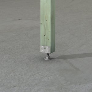 EPB Hot-Dip Galvanized Pier-Block Elevated Post Base for 4x4 Nominal Lumber