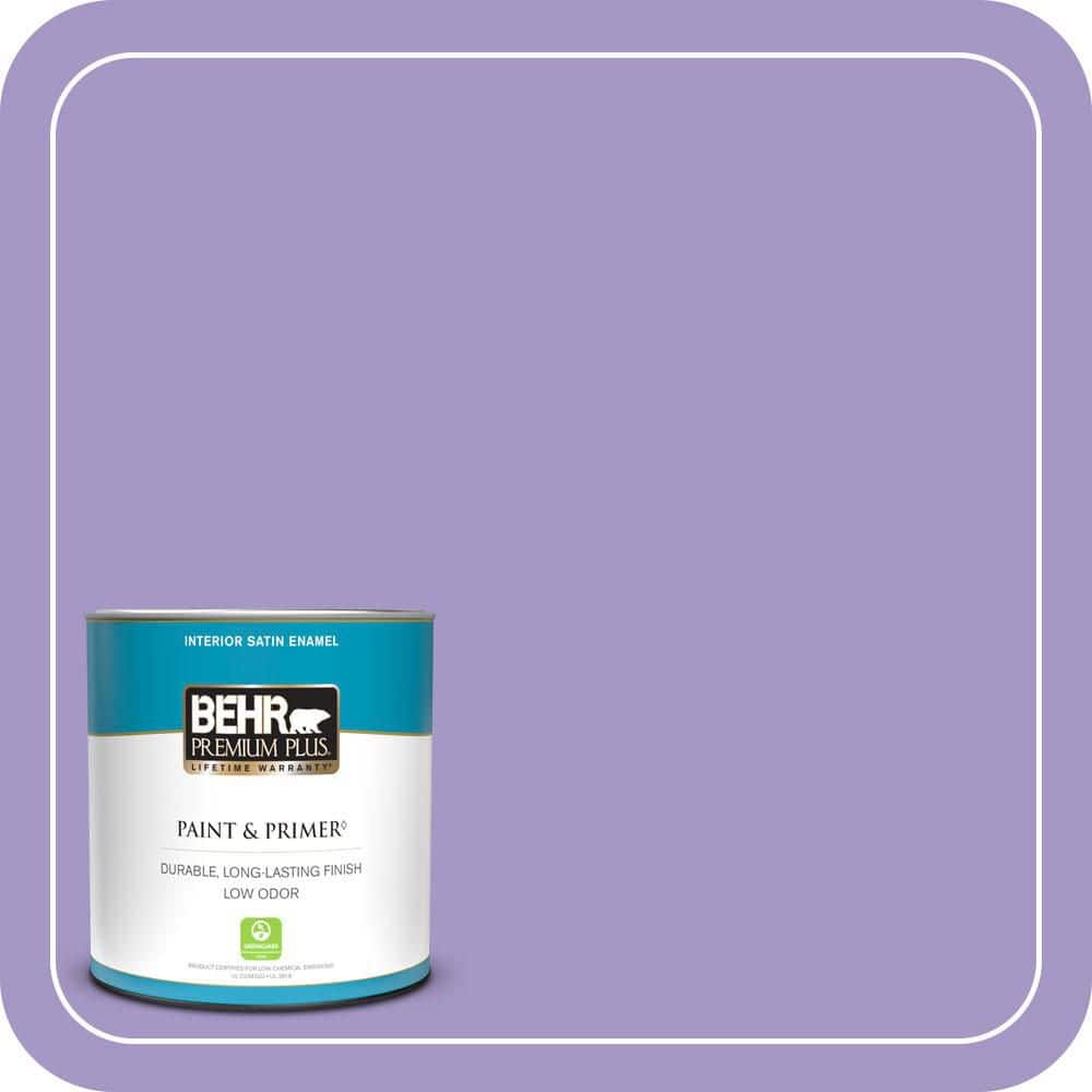 1 qt. #640B-5 Bloomsberry Satin Enamel Low Odor Interior Paint & Primer price history on PriceWatchPro