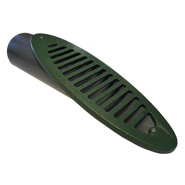 Mitered Drain 3 in. Green Angled Mitered Drainage Grate