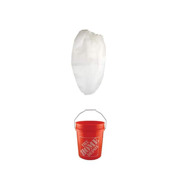 5 gal. Elastic Top Strainers (2-Pack) and 5 Gallon Orange Homer Bucket
