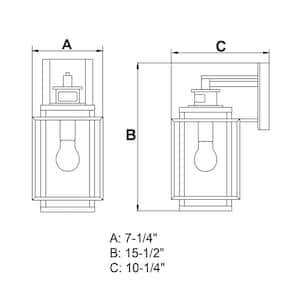 Hyde Bronze Motion Sensor Dusk to Dawn Outdoor Mission Wall Light