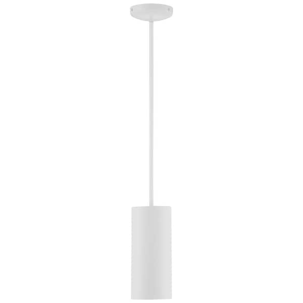 Access Lighting - Pilson 1-Light Matte White Metal Pendant with Metal Shade