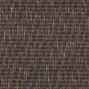 Social Network III  - Coffee Bean - Brown 21 oz. Nylon Loop Installed Carpet