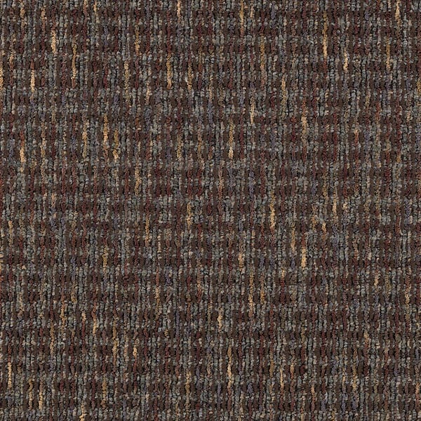 TrafficMaster Social Network III  - Coffee Bean - Brown 21 oz. Nylon Loop Installed Carpet