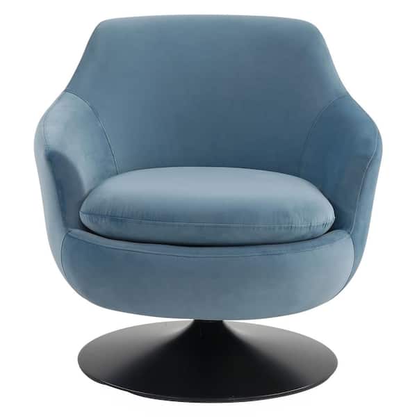 SAFAVIEH Citine Light Blue/Black Accent Chair