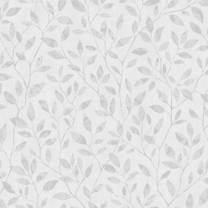 Willow Light Grey Silhouette Trail Paper Strippable Wallpaper (Covers 57.8 sq. ft.)
