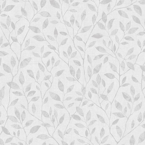 Engblad & Co Willow Light Grey Silhouette Trail Paper Strippable Wallpaper (Covers 57.8 sq. ft.)