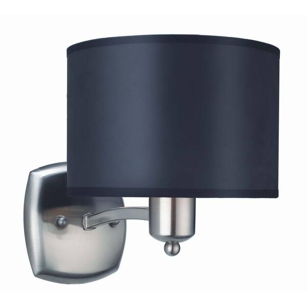 Hampton Bay Murray 1-Light Brushed Nickel Sconce