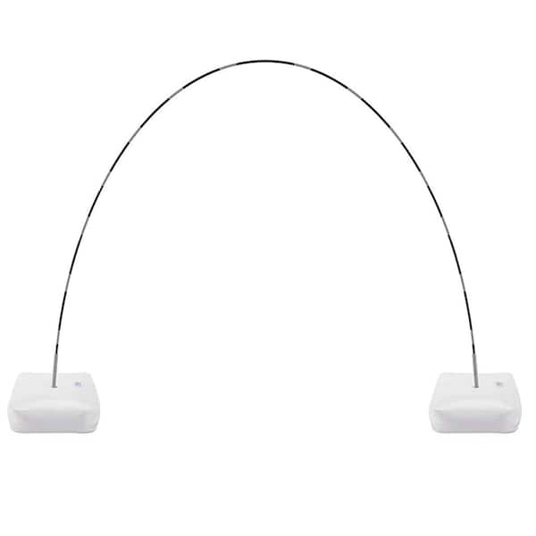 ITOPFOX 7 .2 ft. Balloon Arch Stand Kit Adjustable Background Balloon Frame Stand Set Trellis, White