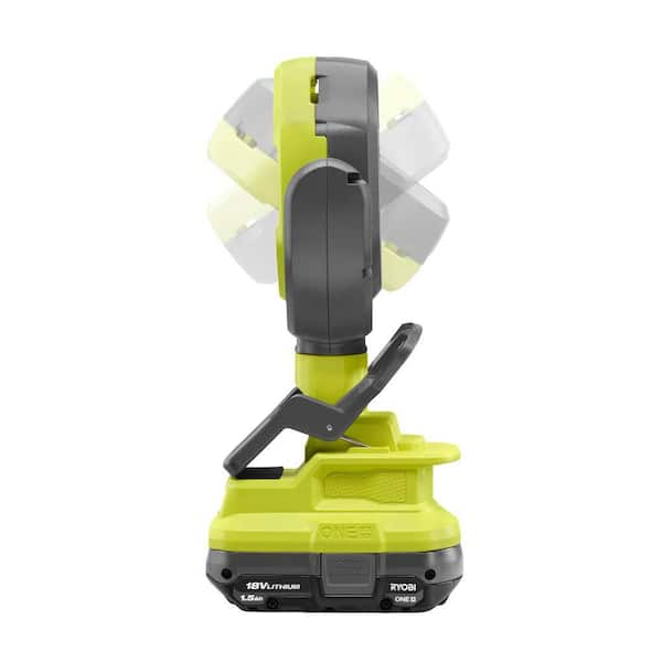 RYOBI ONE+ 18V Cordless LED Clamp Light Kit with 1.5 Ah Battery