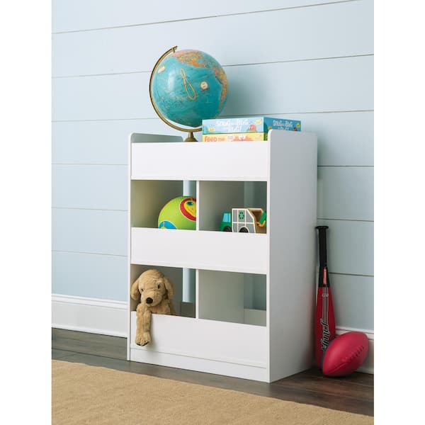 KidSpace 26 in. W x 35 in. H White Cube Open Storage Organizer