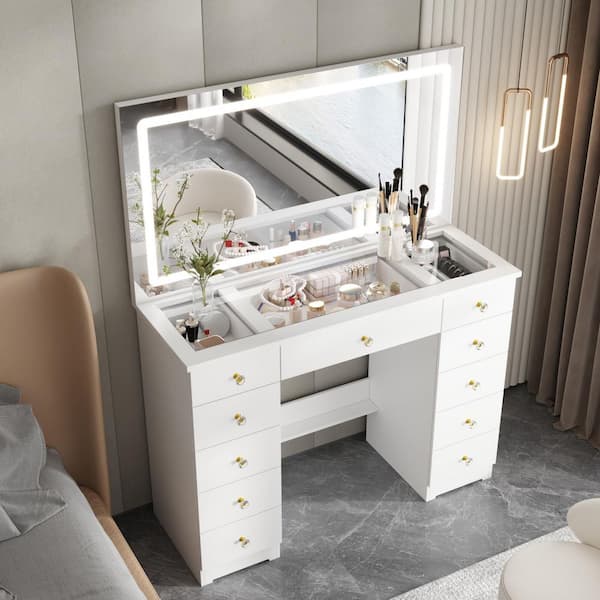 美品 、日立 with me BF-1 Have a question about FUFU&GAGA White Makeup Vanity Desk 11