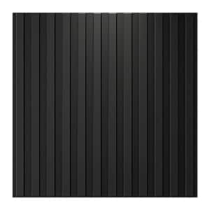 Black Slat Wall Panel 3D Fluted Textured (Easy to Install) (12 Pieces)