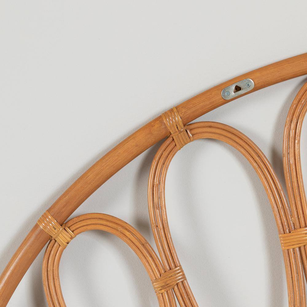 Natural Rattan Bohemian Full/Queen Panel Headboard