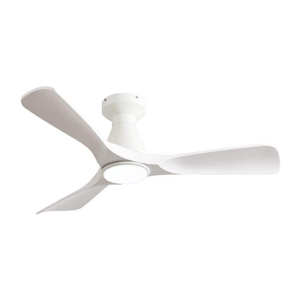 42 in. White 3 Blade Flush Mount Low Profile Style Ceiling Fan with Lights Indoor Alex Dimmable 3 CCT Incl Remote APP price history on PriceWatchPro