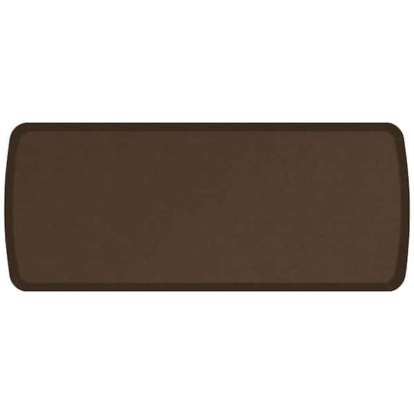 GelPro Elite Vintage Leather Rustic Brown 20 in. x 48 in. Comfort Mat