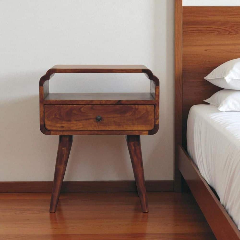 Chestnut 1-Drawer 17.72 in. Nightstand price history on PriceWatchPro