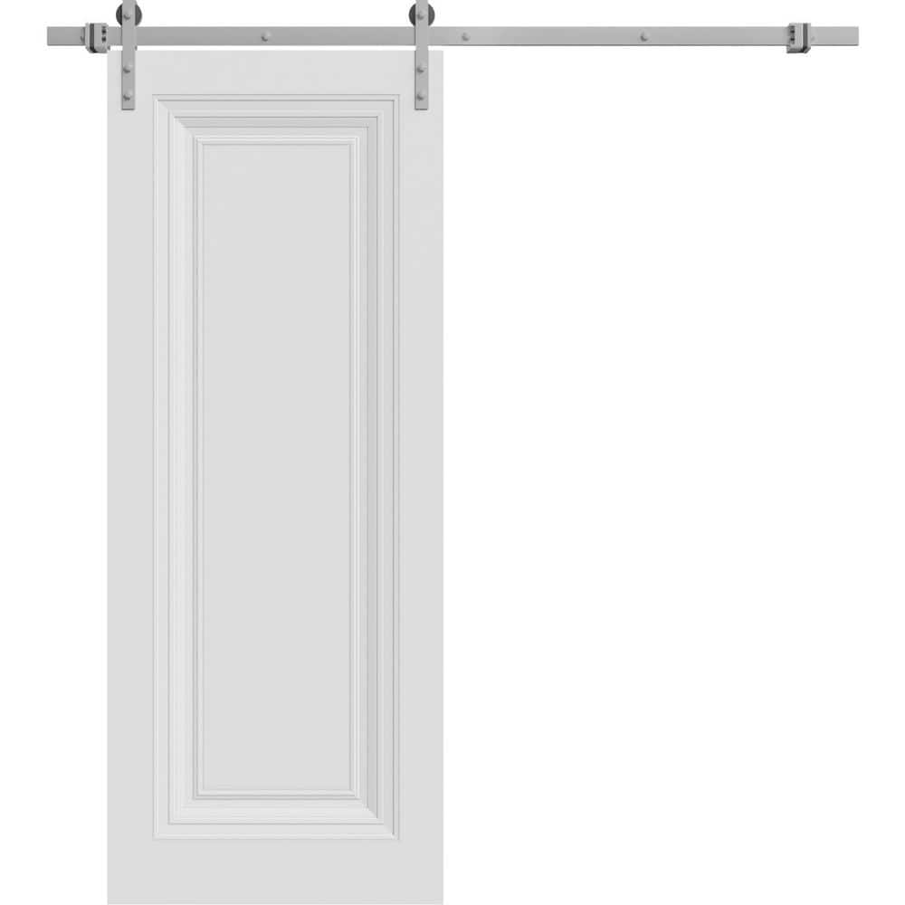 7111 18 in. x 96 in. Sold Core White Color Wood Sliding Barn Door with Hardware Kit price history on PriceWatchPro