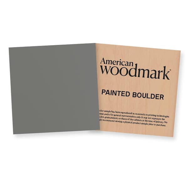 American Woodmark 3-3/4-in. W x 3-3/4-in. D Finish Chip Cabinet Color Sample in Painted Boulder