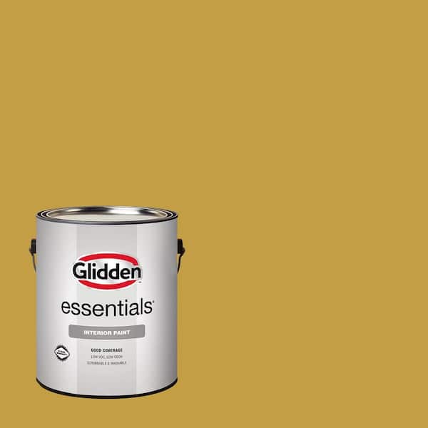 Glidden Essentials 1 gal. PPG1107-7 Golden Field Flat/Matte Interior Paint