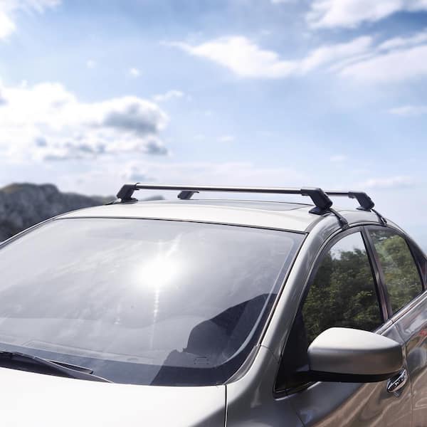 Universal Roof Rack Cross Bars, 41.3 in. Aluminum Roof Rack Crossbars, Fit Roof without Side Rail 155 lbs. Load Capacity