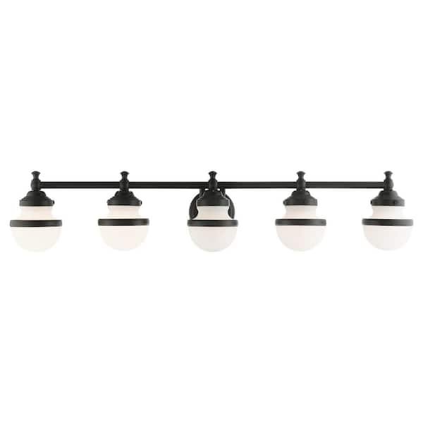 Oldwick 5 Light Black Vanity Sconce