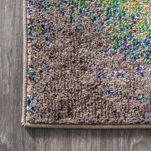 JONATHAN Y Modern Abstract Multi/Yellow Indoor Area Rug, 8x10, Contemporary POP, Transitional, Easy-Cleaning for Living Room, Bedroom, Kitchen, Pet Friendly, Non-Shedding (CTP108A-8