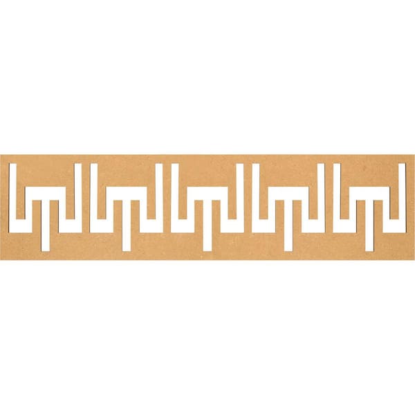 Ekena Millwork Victory Fretwork 0.375 in. D x 47 in. W x 12 in. L MDF Wood Panel Moulding