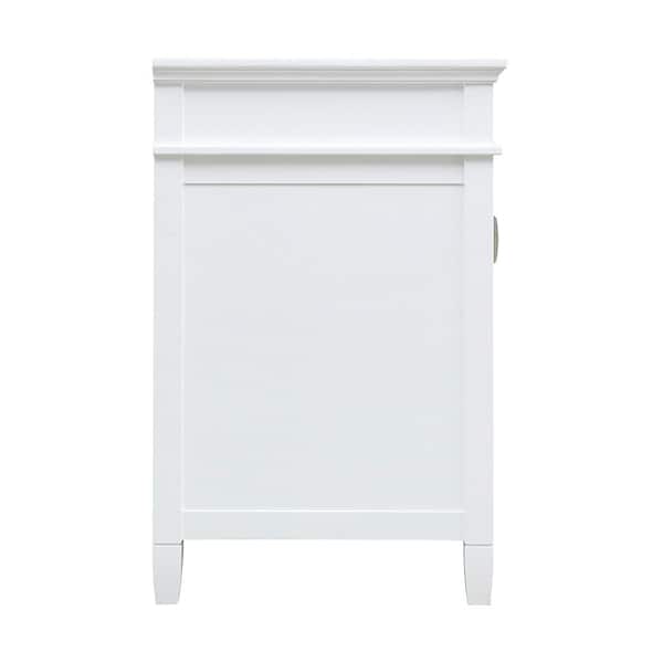 Ashburn 31 in. W x 22 in. D Bath Vanity in White with Cala White Engineered Stone Top