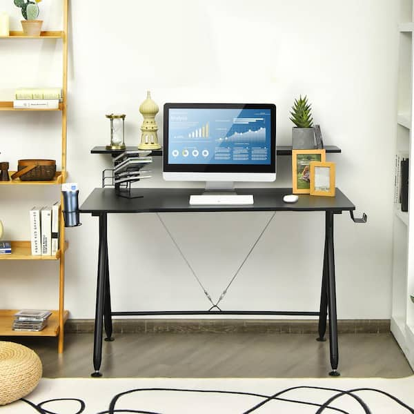 Portable Mini Laptop Stand, Double Layer Vertical, Folding Cooling,  Computer Stand Desktop