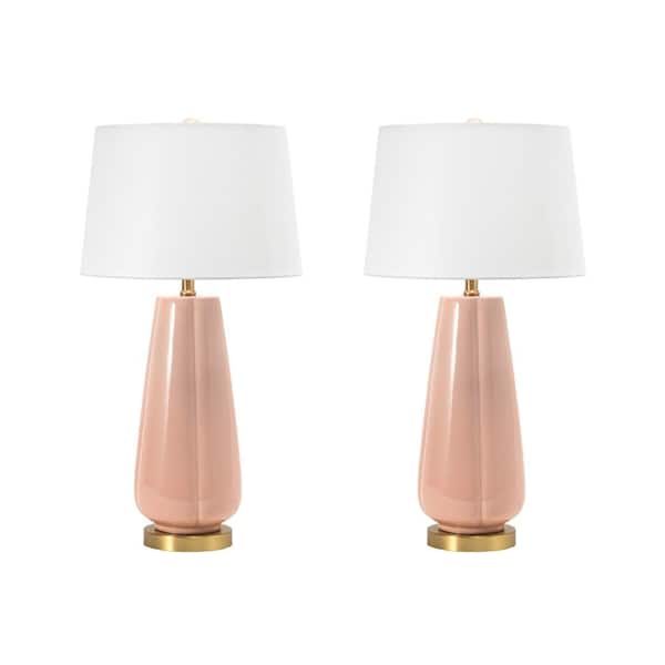 nuLOOM Alcona 28 Ceramic Table Lamp - Pink
