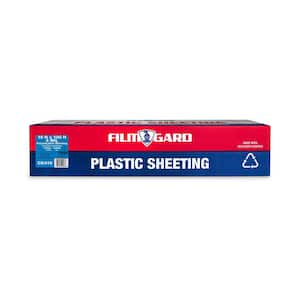 10 ft. x 100 ft. x 4 mil Clear Construction Sheeting