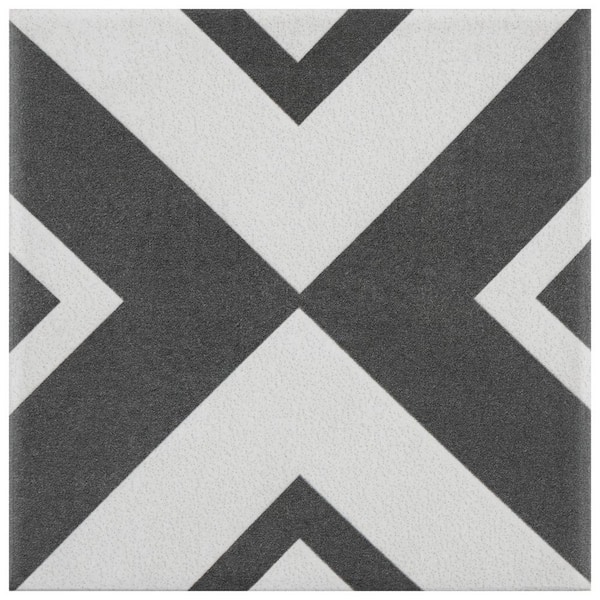 Merola Tile Twenties Mini Vertex 4 in. x 4 in. Ceramic Floor and Wall Take Home Tile Sample