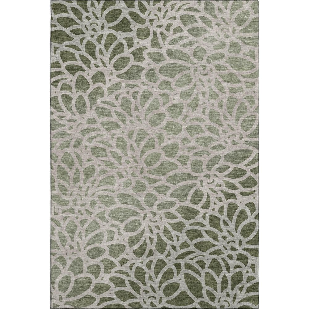 Mayfield Premium Machine Washable Abstract AMF2412 Celery 9 ft. x 12 ft. Area Rug price history on PriceWatchPro