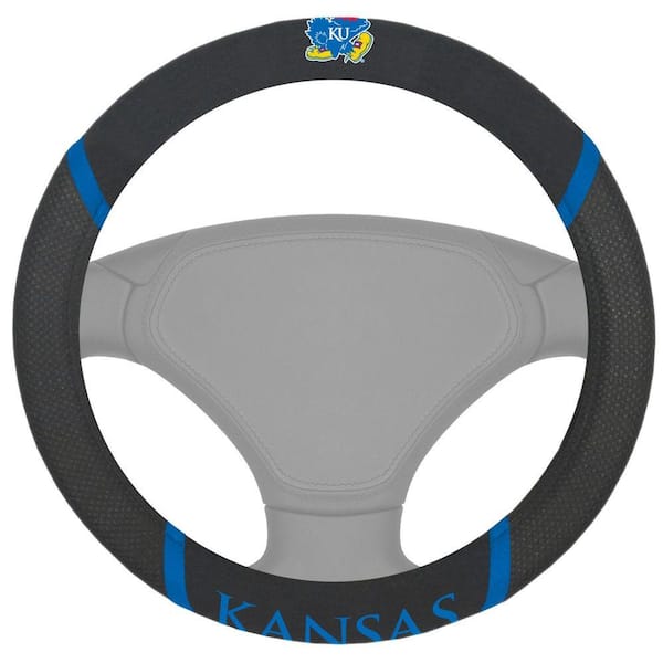 FANMATS NCAA University of Kansas Steering Wheel Cover
