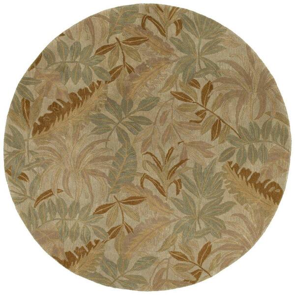 Kaleen Tara Giovanni Sand 11 ft. 9 in. x 11 ft. 9 in. Round Area Rug