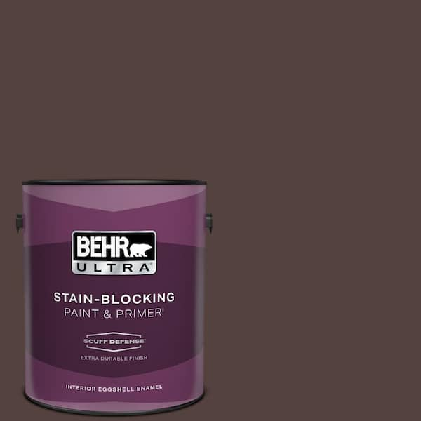 BEHR ULTRA 1 gal. #BNC-21 Double Espresso Extra Durable Eggshell Enamel Interior Paint & Primer