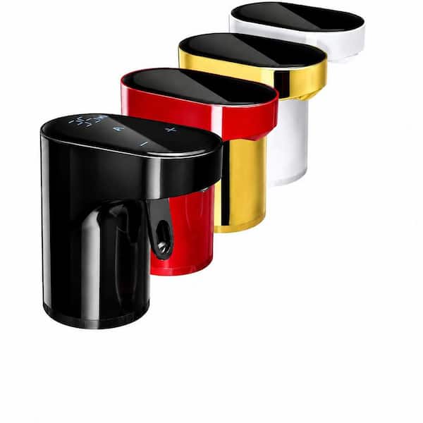 Black Plastic Smart Wine and Spirit Dispenser with Aerator, Measured Pour Control and Type-C Charging