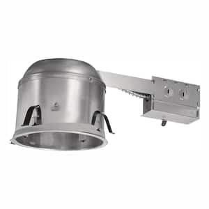 H27 6 in. Aluminum Recessed Lighting Housing for Remodel Shallow Ceiling Insulation Contact Air-Tite (6-Pack)