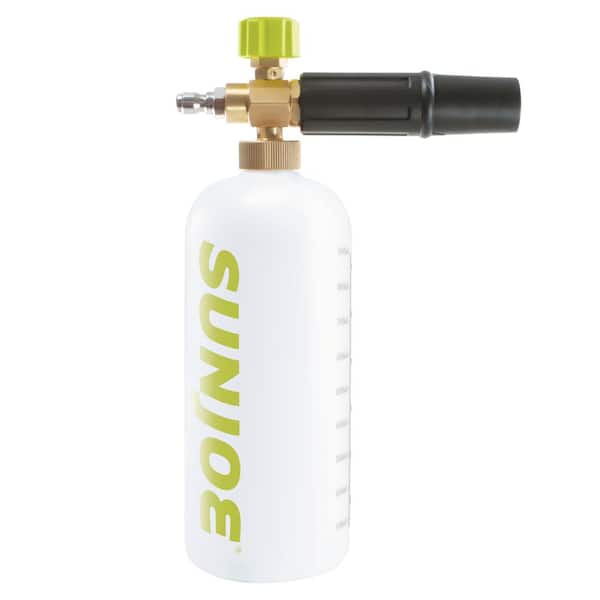 Sun Joe 34 oz. Foam Cannon for SPX Electric Pressure Washers with 5 Quick  Connect Nozzle Tips SPX-FC34-MXT - The Home Depot