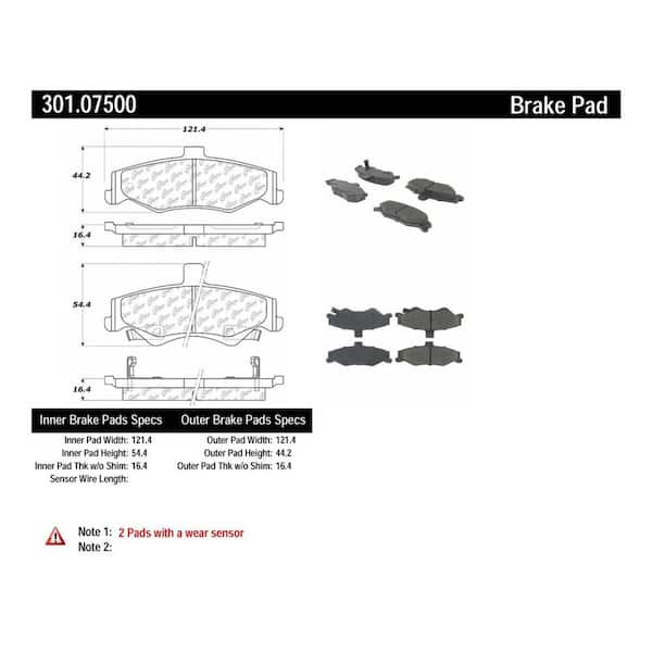 Centric Parts Disc Brake Pad Set